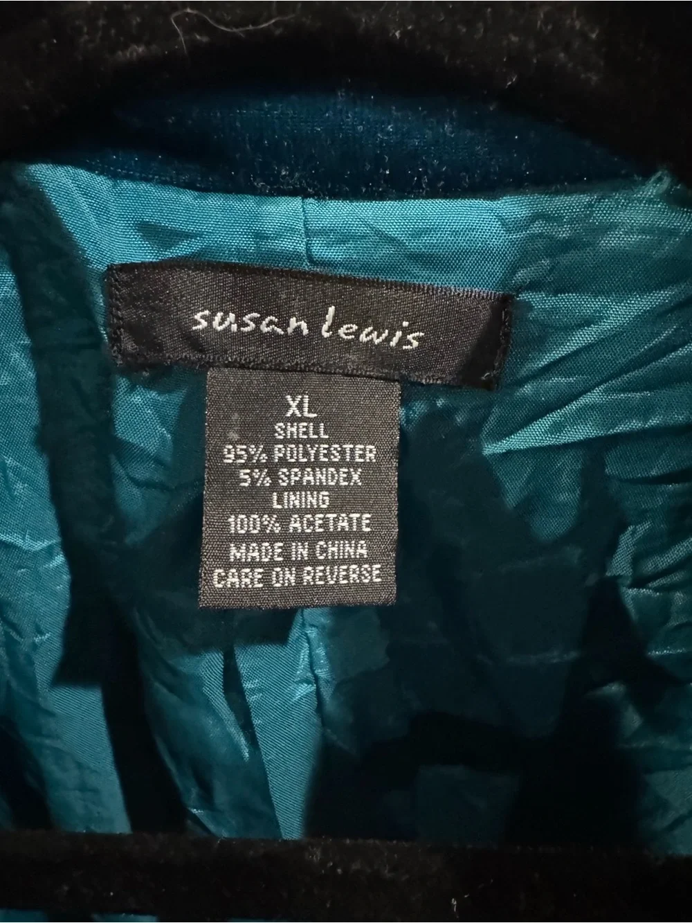 Coldwater Creek luxurious teal